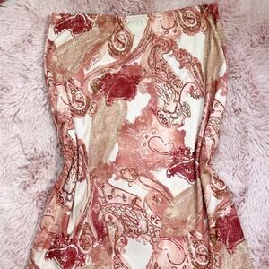 Absolutely gorgeous rachel rachel floral micromesh midi skirt